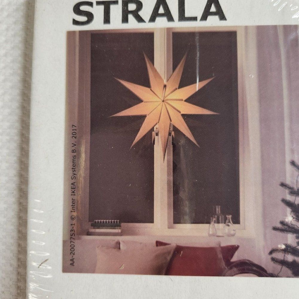 IKEA Strala Silver Star Decorative 21777 30 in 78 cm 203.663.43 New Sealed